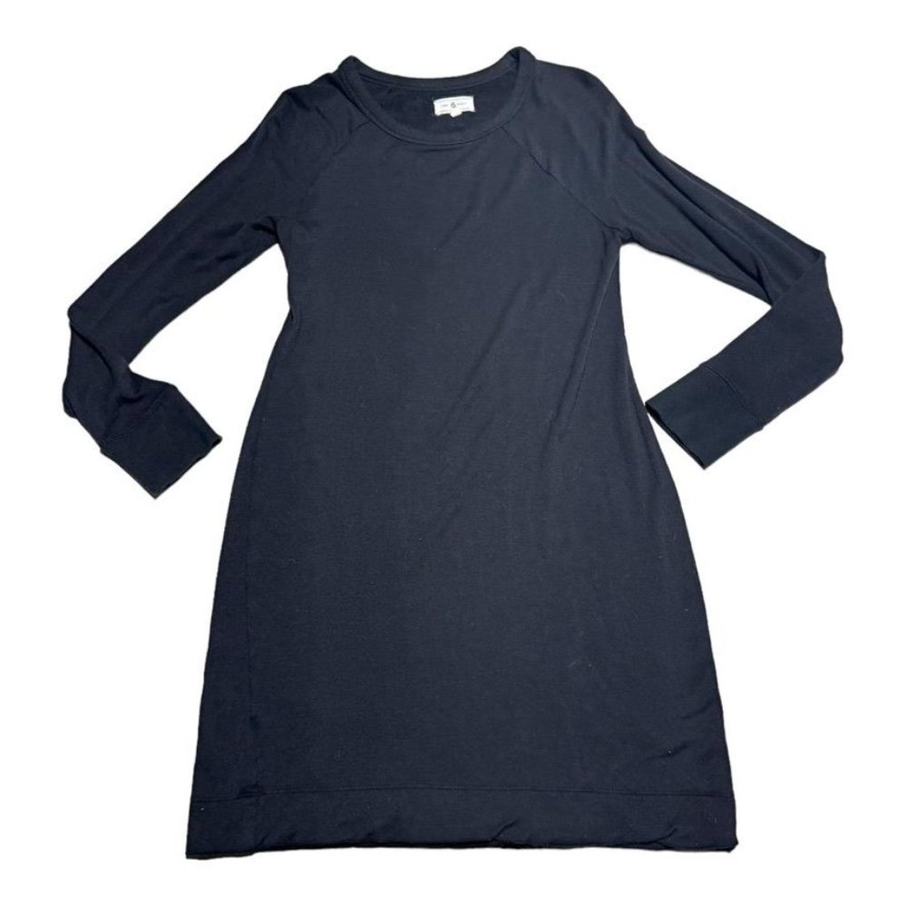 Lou & Grey Black Sweatshirt Dress Size Small